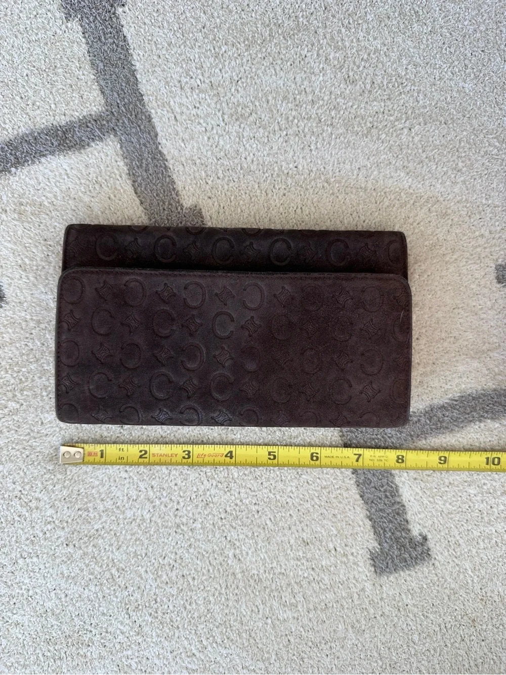 Chocolate brown Celine wallet